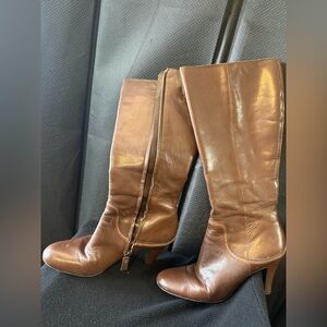 Antonio Melani Boots, Women’s size 9M Brown Smooth Leather Knee High Boots